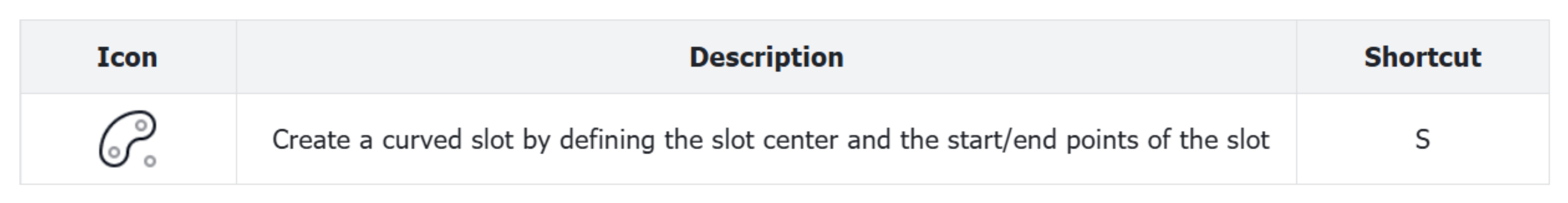 Centerpoint Arc Slot Icon Centerpoint Arc Slot Icon