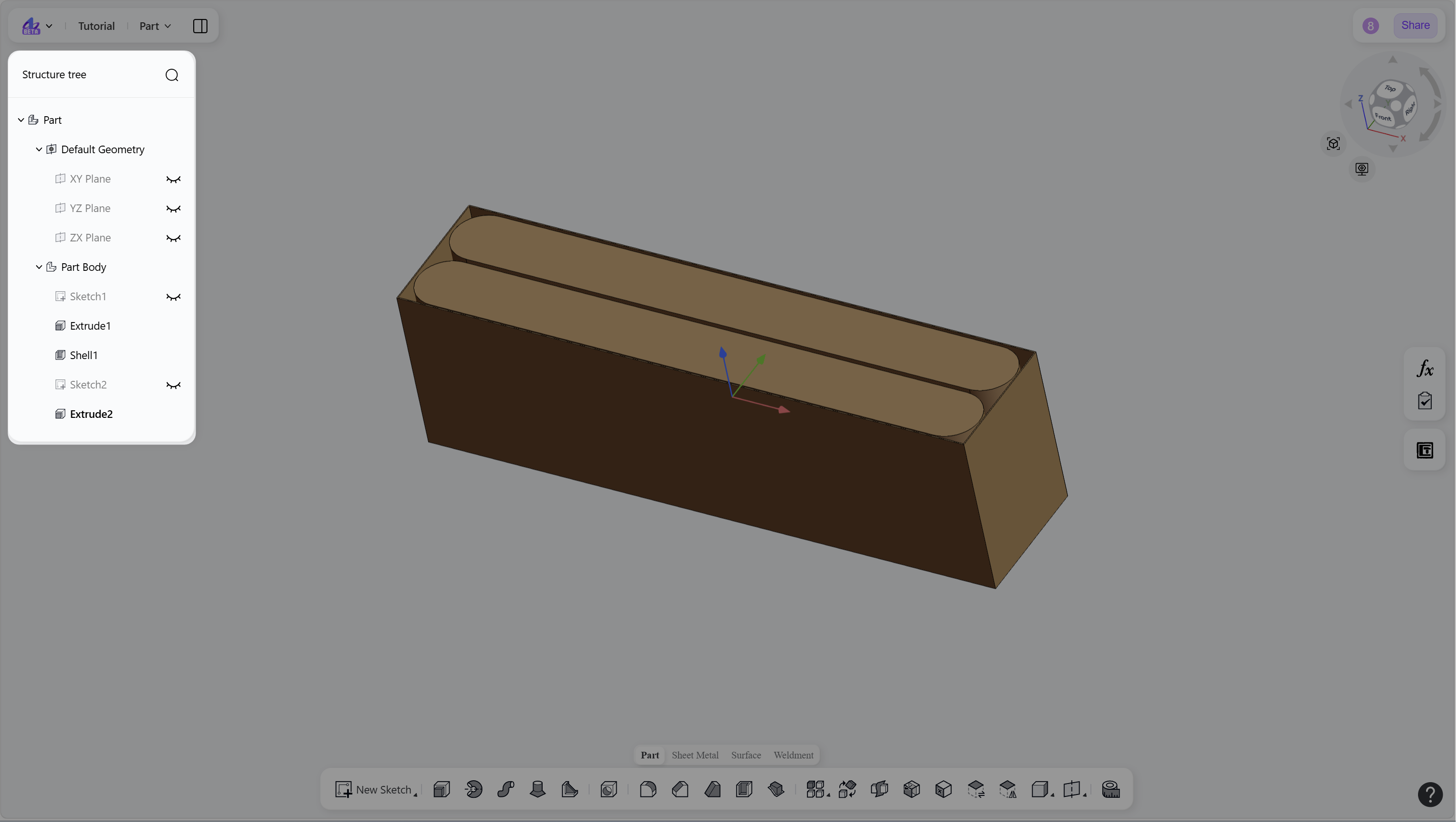 3D CAD-Part Structure Tree