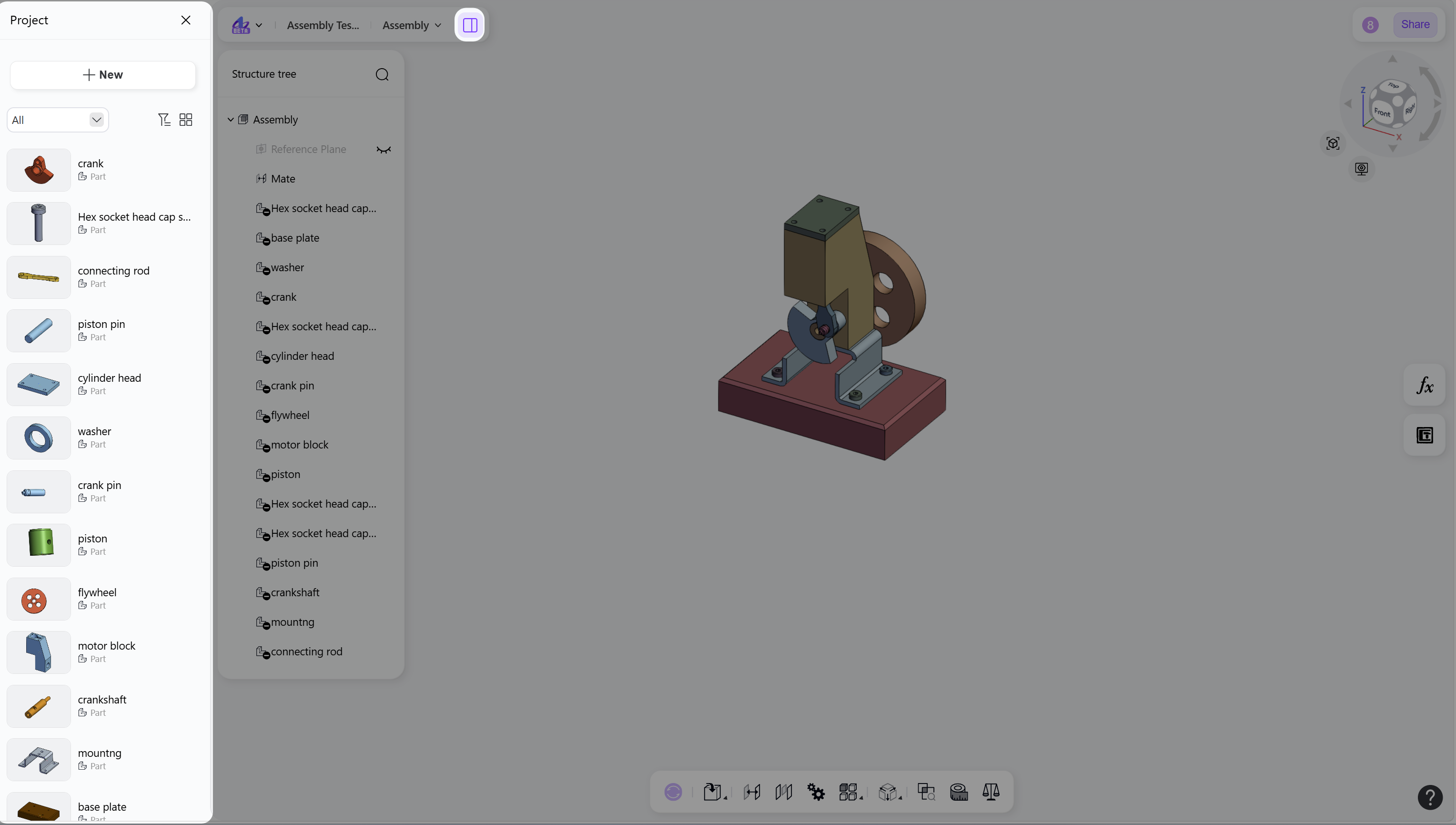 3D CAD-Project Tab