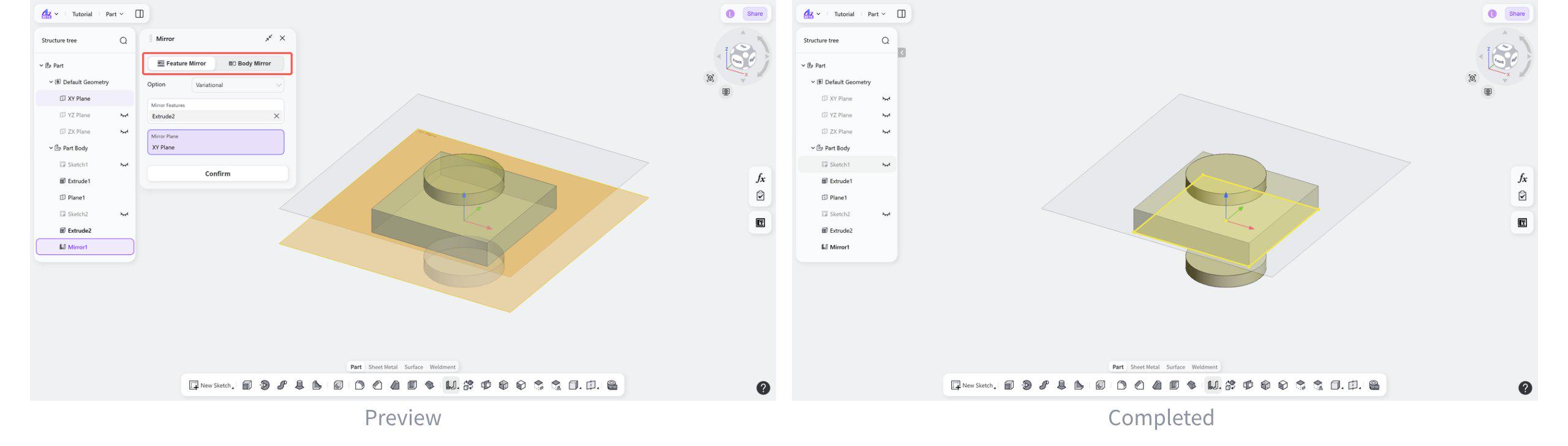 Mirror Object: Feature Mirror Mirror Object: Feature Mirror
