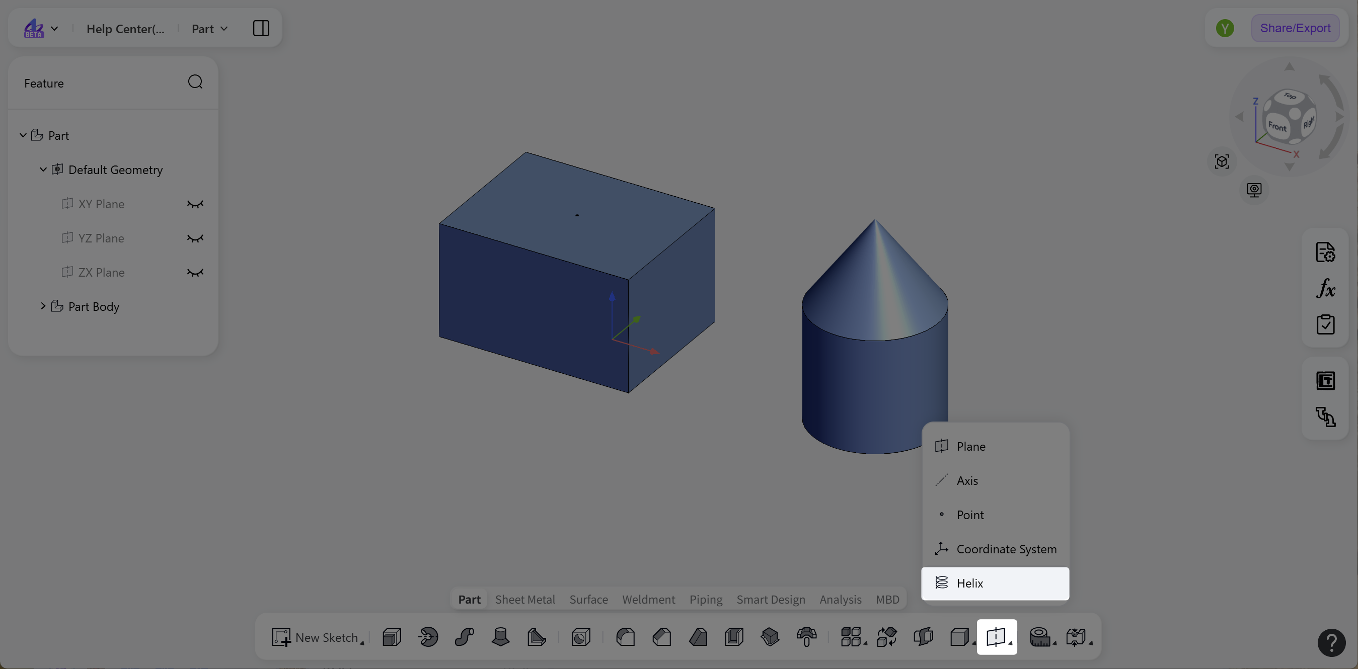 3D CAD - helix2