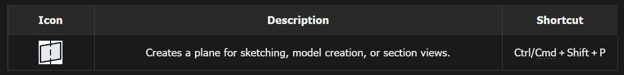 3D CAD - Datum feature - Datum plane 1