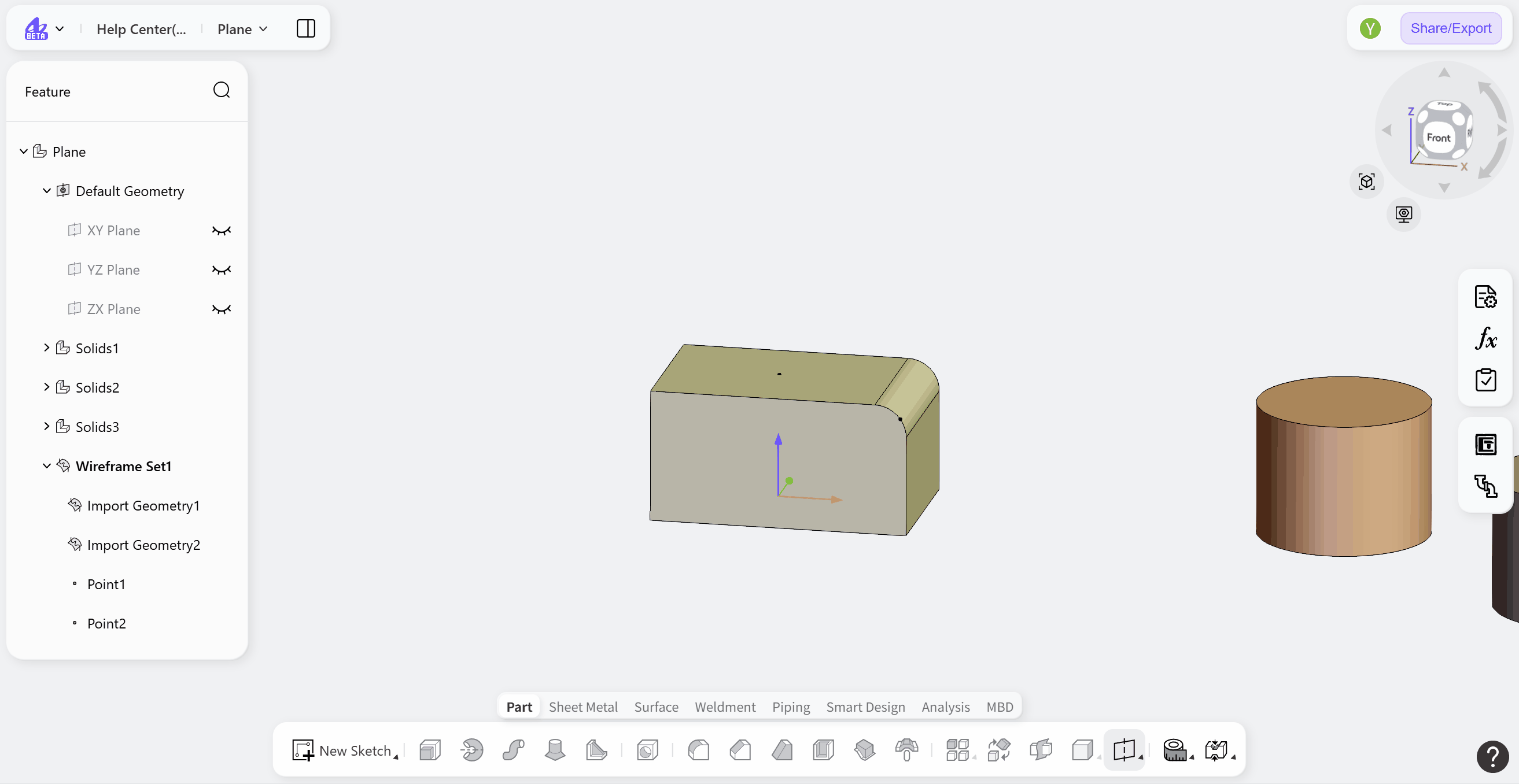 3D CAD - Datum feature - Datum plane 5