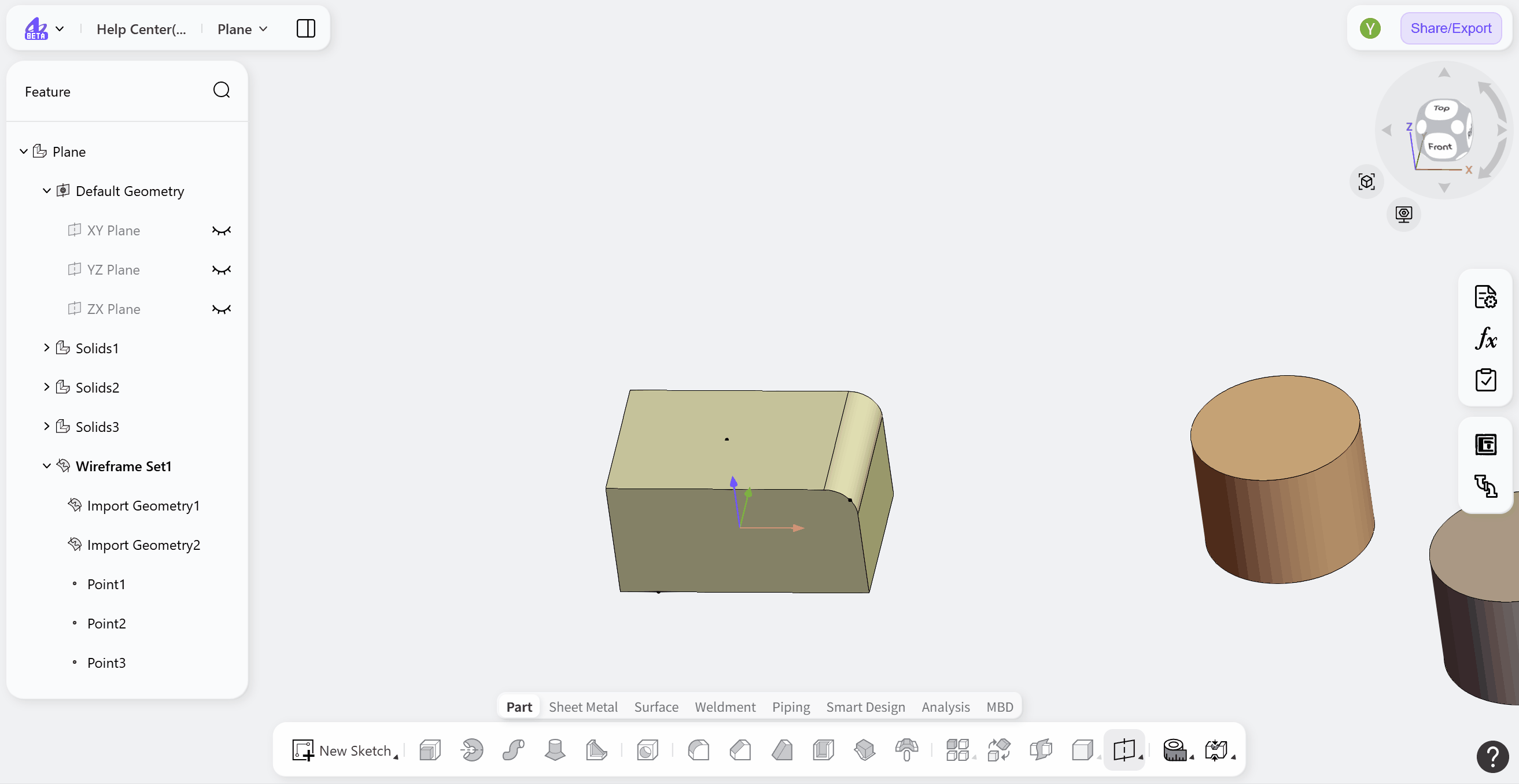 3D CAD - Datum feature - Datum plane 8