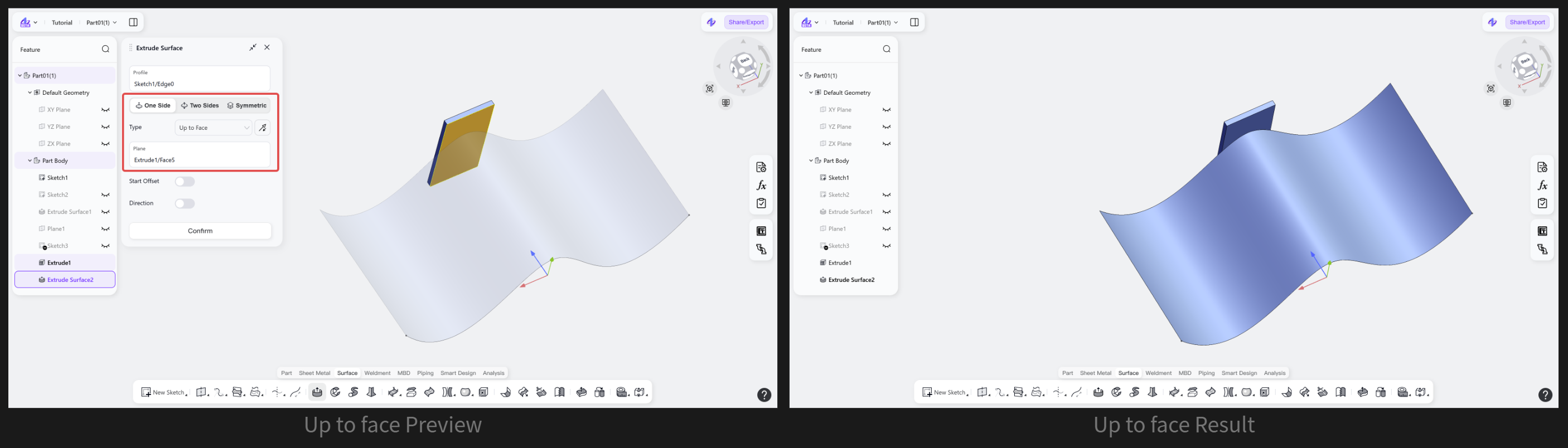 3D CAD - Extrude Surface5