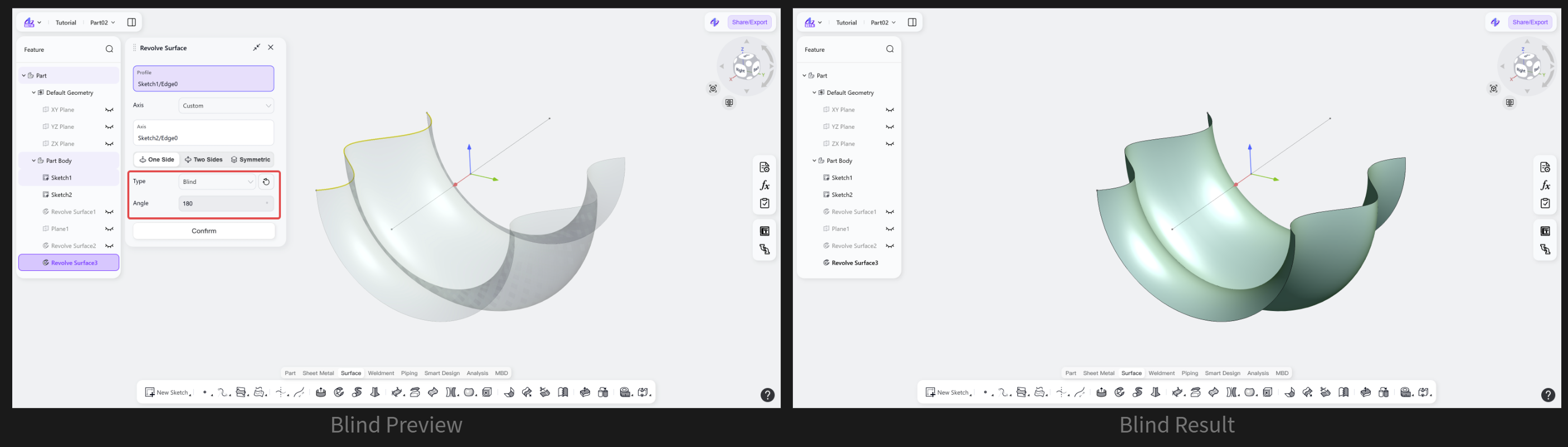 3D CAD - Revolve Surface5