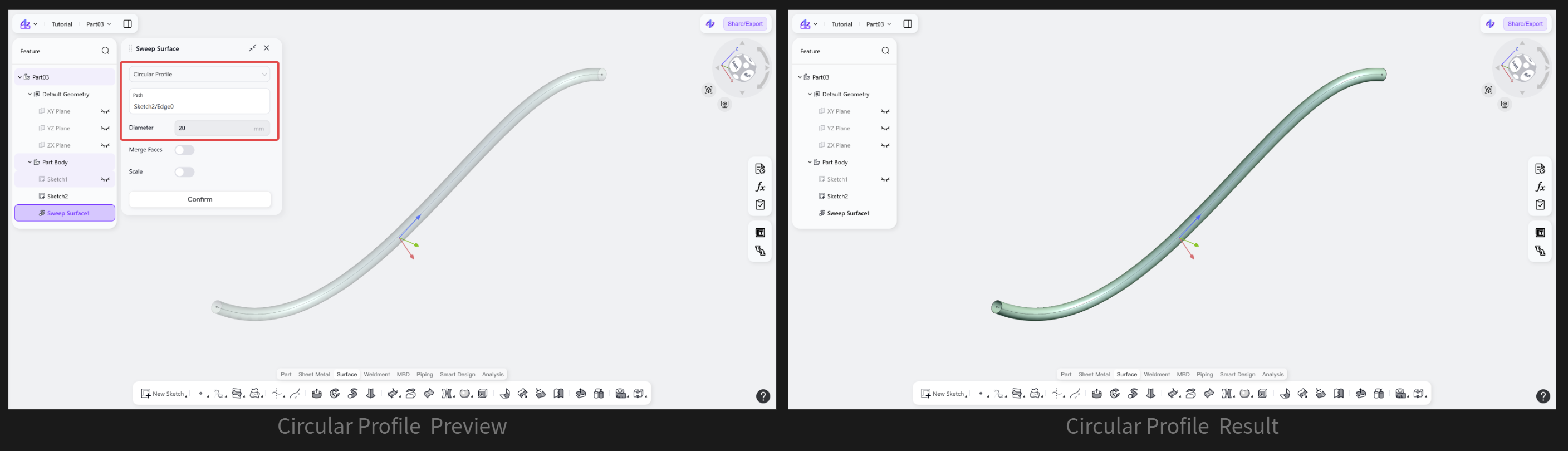 3D CAD - Sweep2