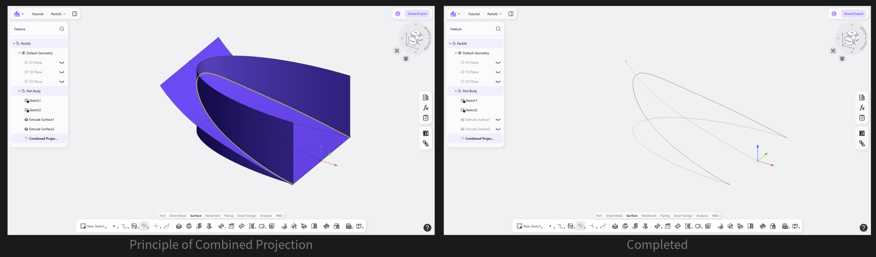 3D CAD - Combined Projection2