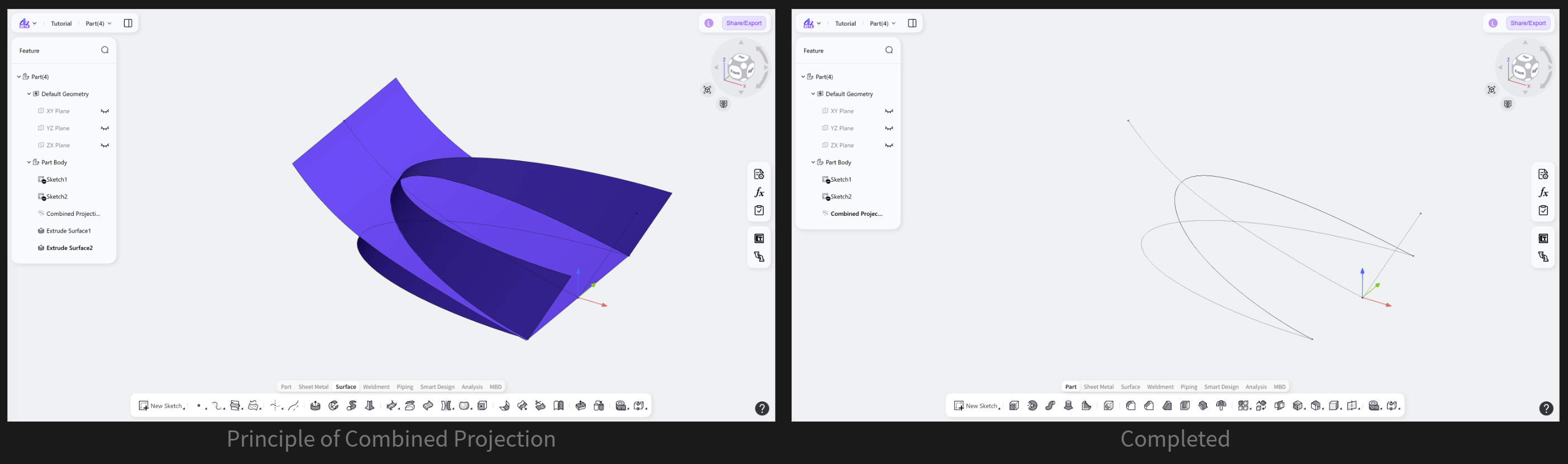 3D CAD - Combined Projection4